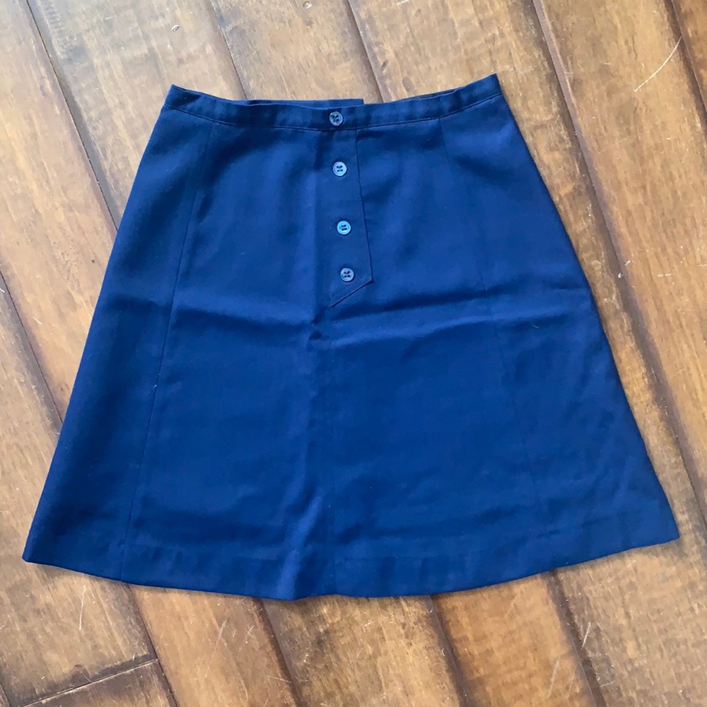 Vintage triangle navy skirt 60s-70s